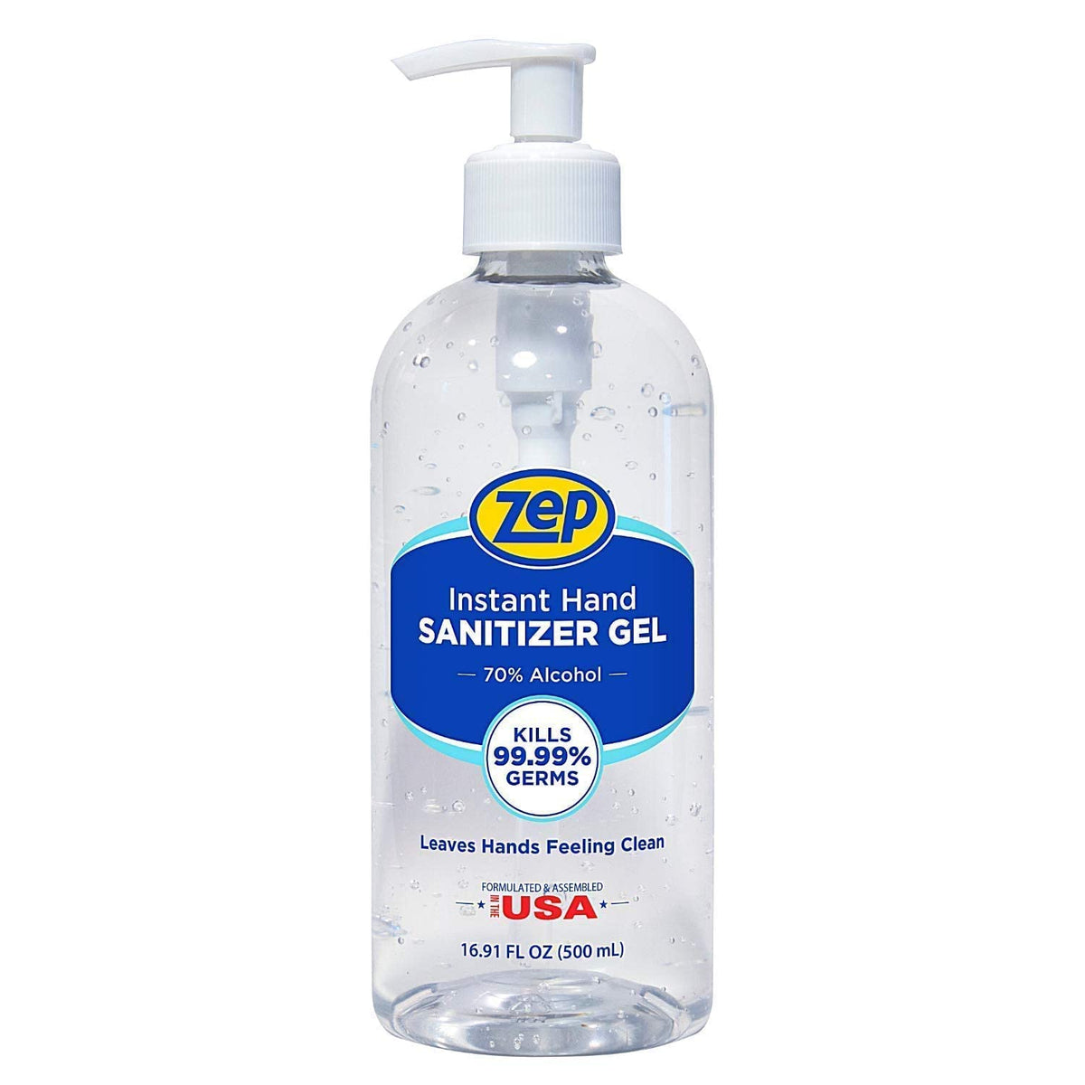 Instant Hand Sanitizer Gel 70% Alcohol 1 Gallon Case of 4 Pump Included Z371774