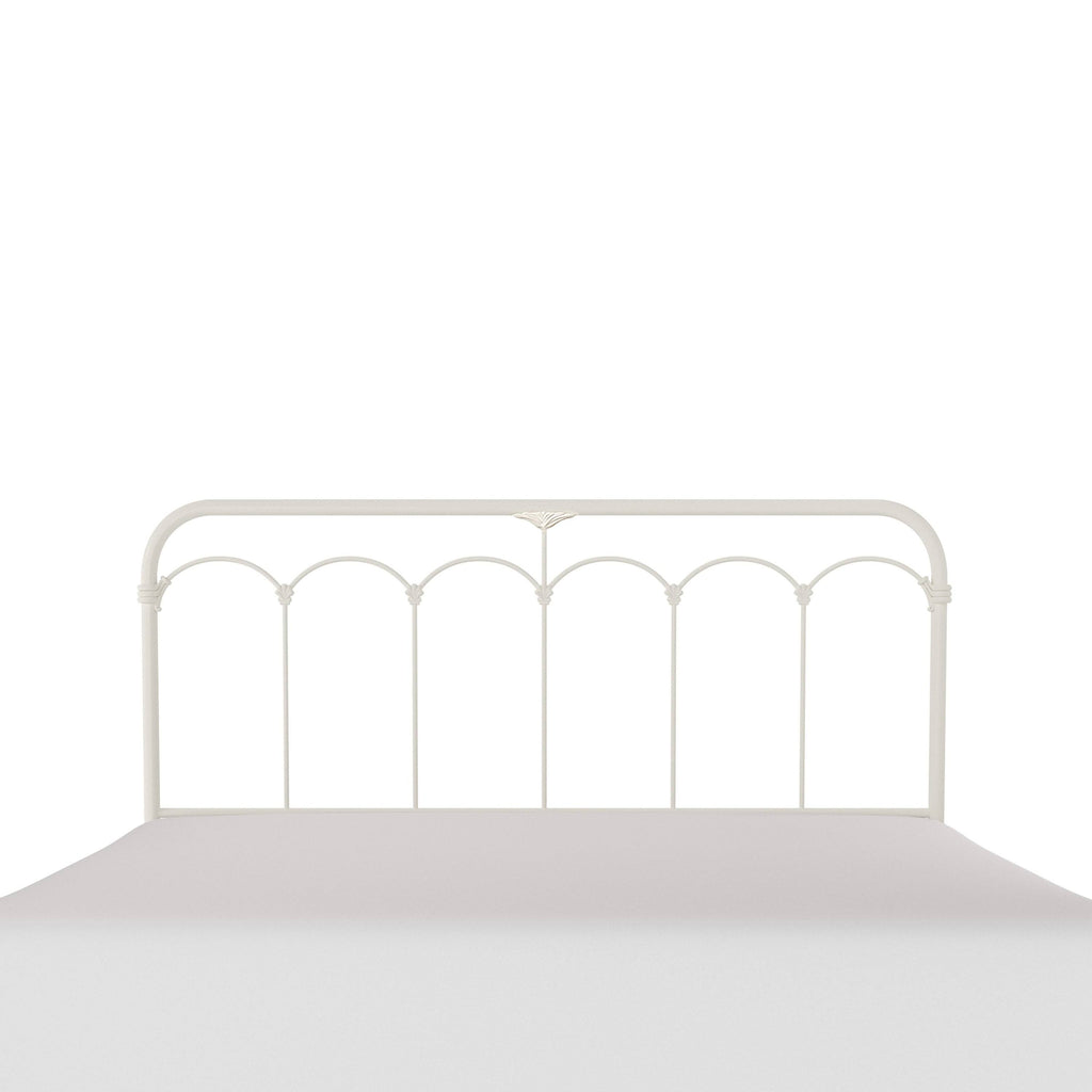 King Soft White Metal Headboard C178998