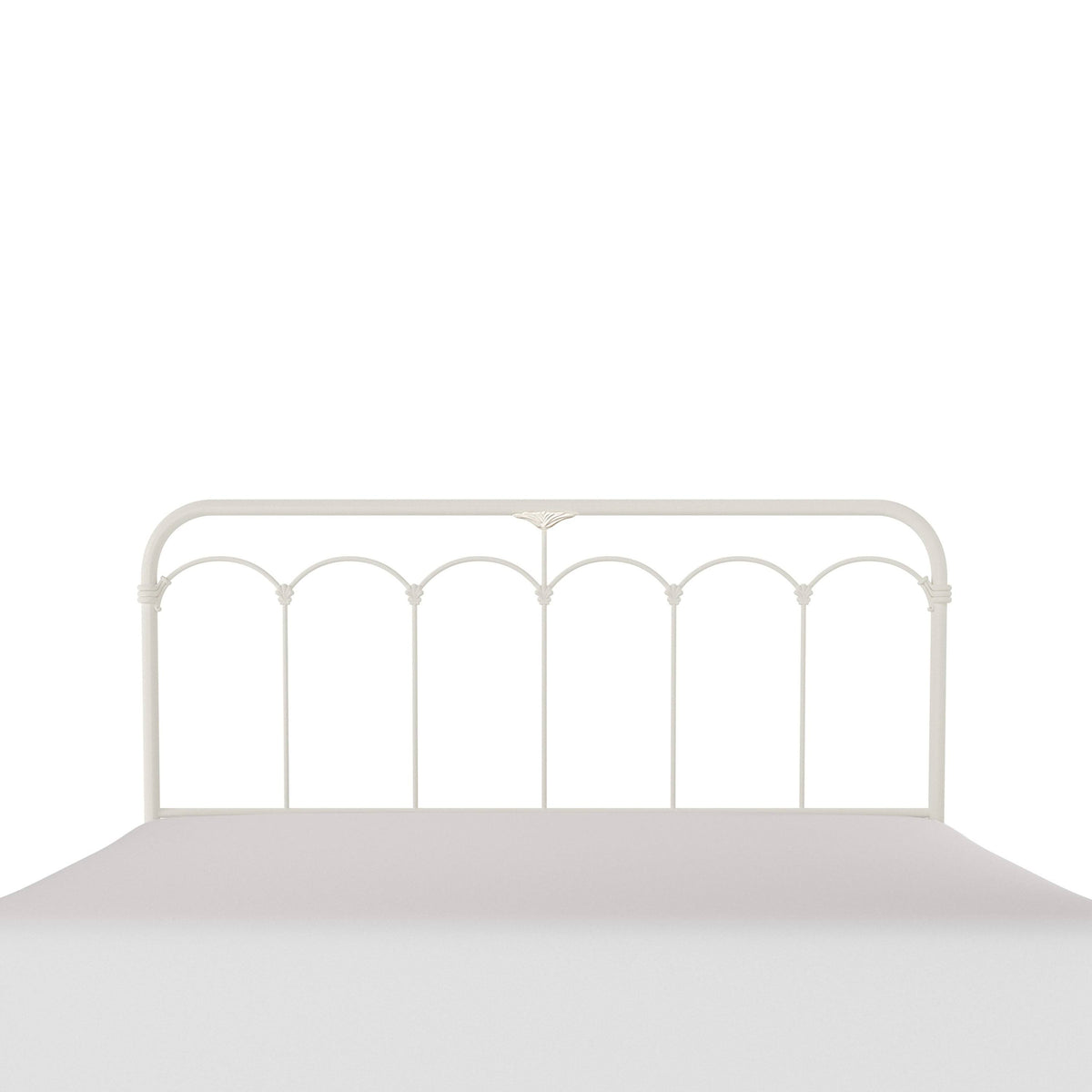 King Soft White Metal Headboard C178998
