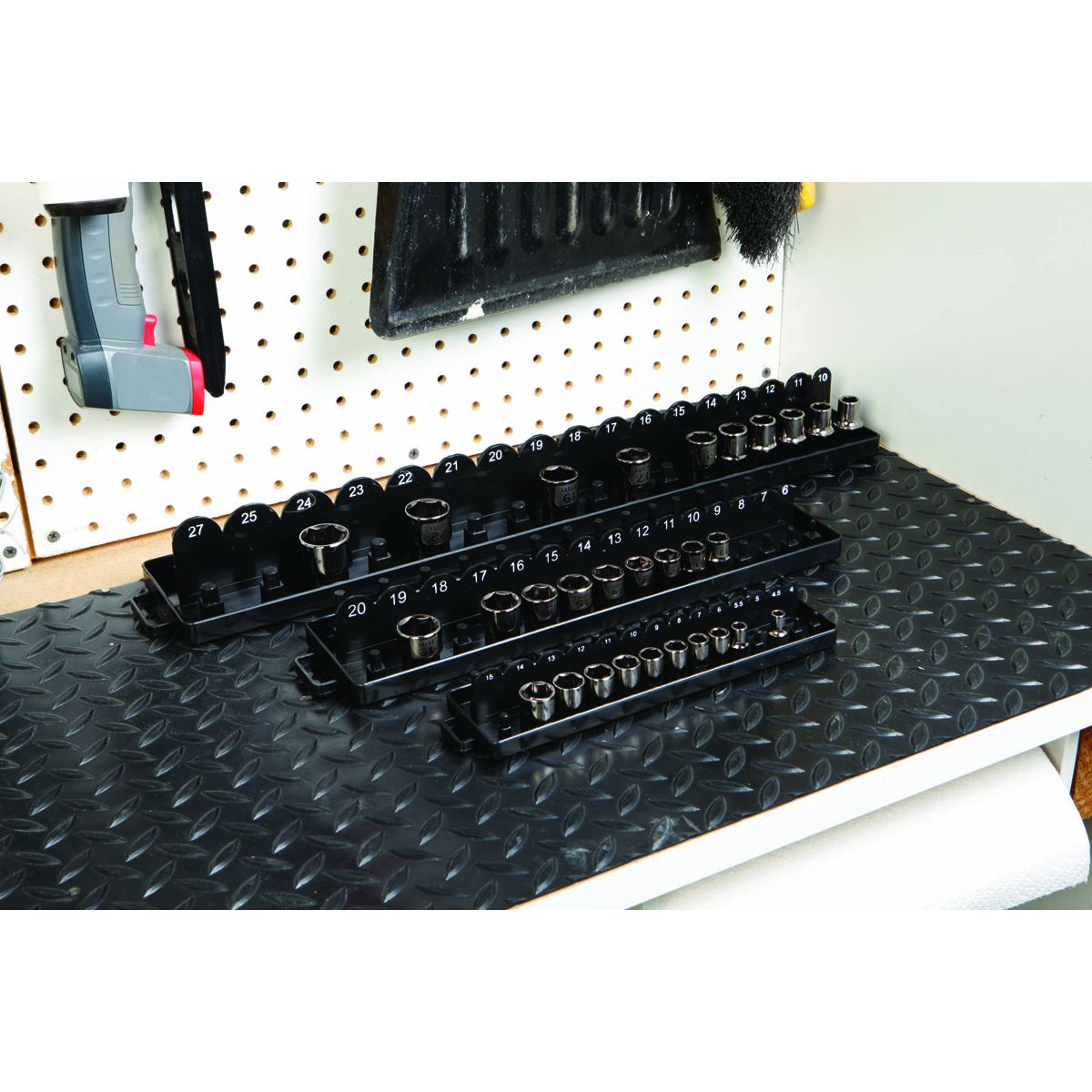 3 Piece Metric Socket Tray Organizer U379