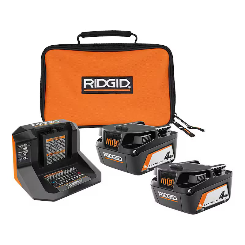 18V Lithium-Ion 4.0 Ah Battery Starter Kit with Charger G989