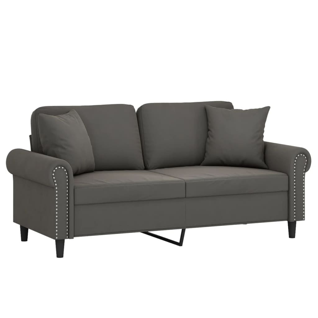 2-Seater Sofa Dark Gray 55.1" N2730