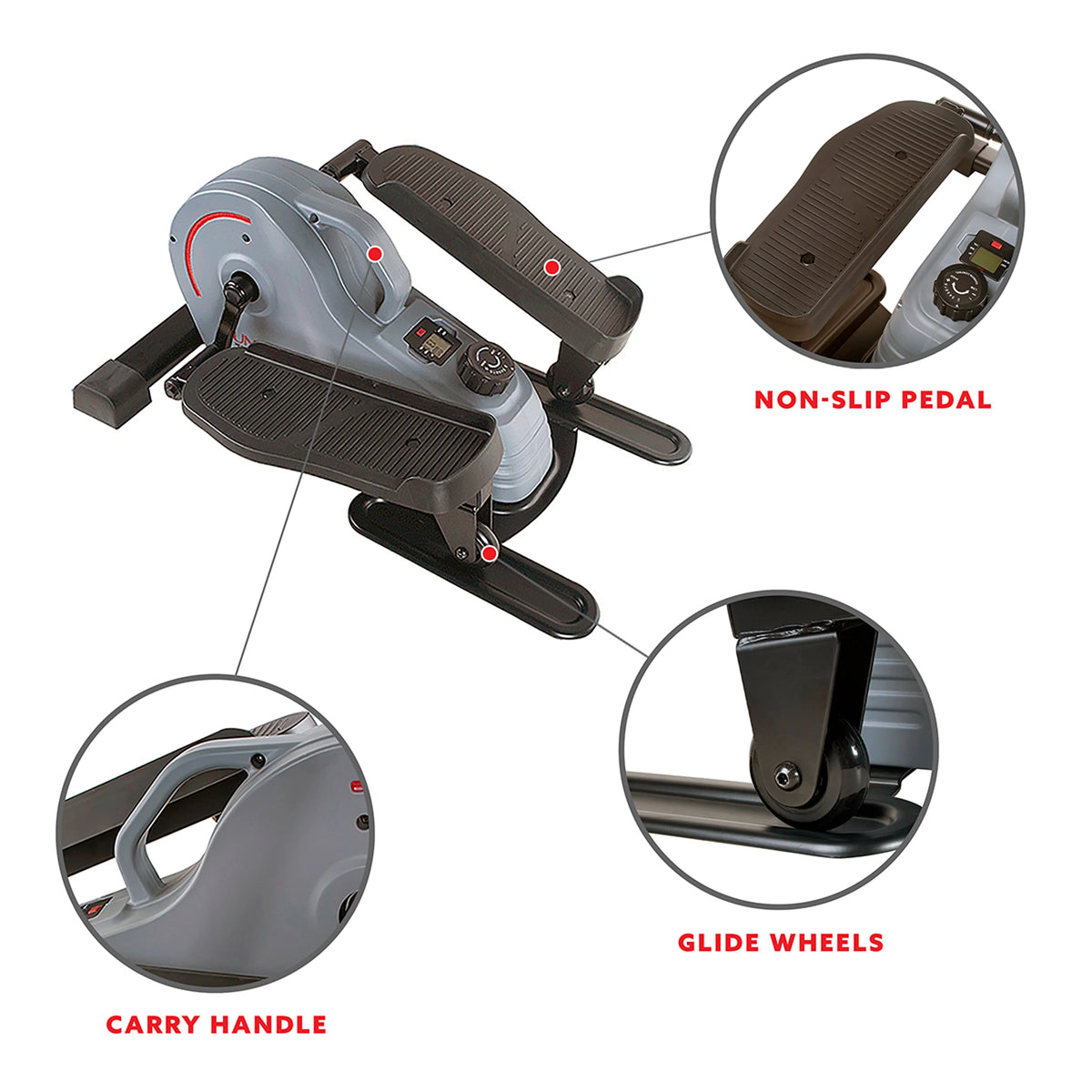 Compact Magnetic Standing Elliptical Machine with Handlebars L294685
