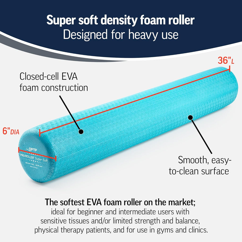 Light Blue Low Density Foam Roller 36 in W19093
