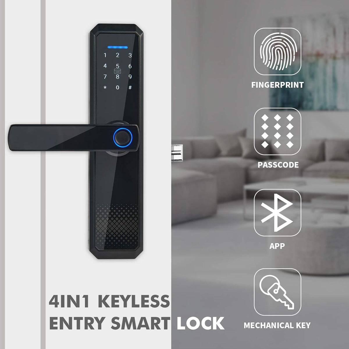 Electronic Door Lock with Touchscreen Keypad X1581