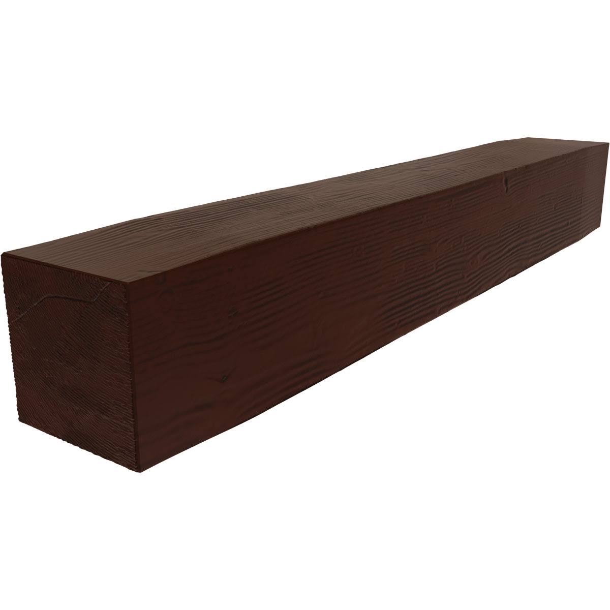 Sandblasted Faux Wood Fireplace Mantel, Natural Pecan I206