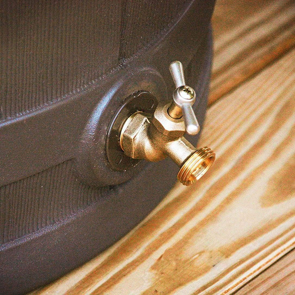 50 Gallon Plastic Rain Barrel with Brass Spigot (5 Pack) V4075