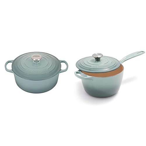 5.5 Quart Enameled Cast Iron Round Dutch Oven with Lid L2502