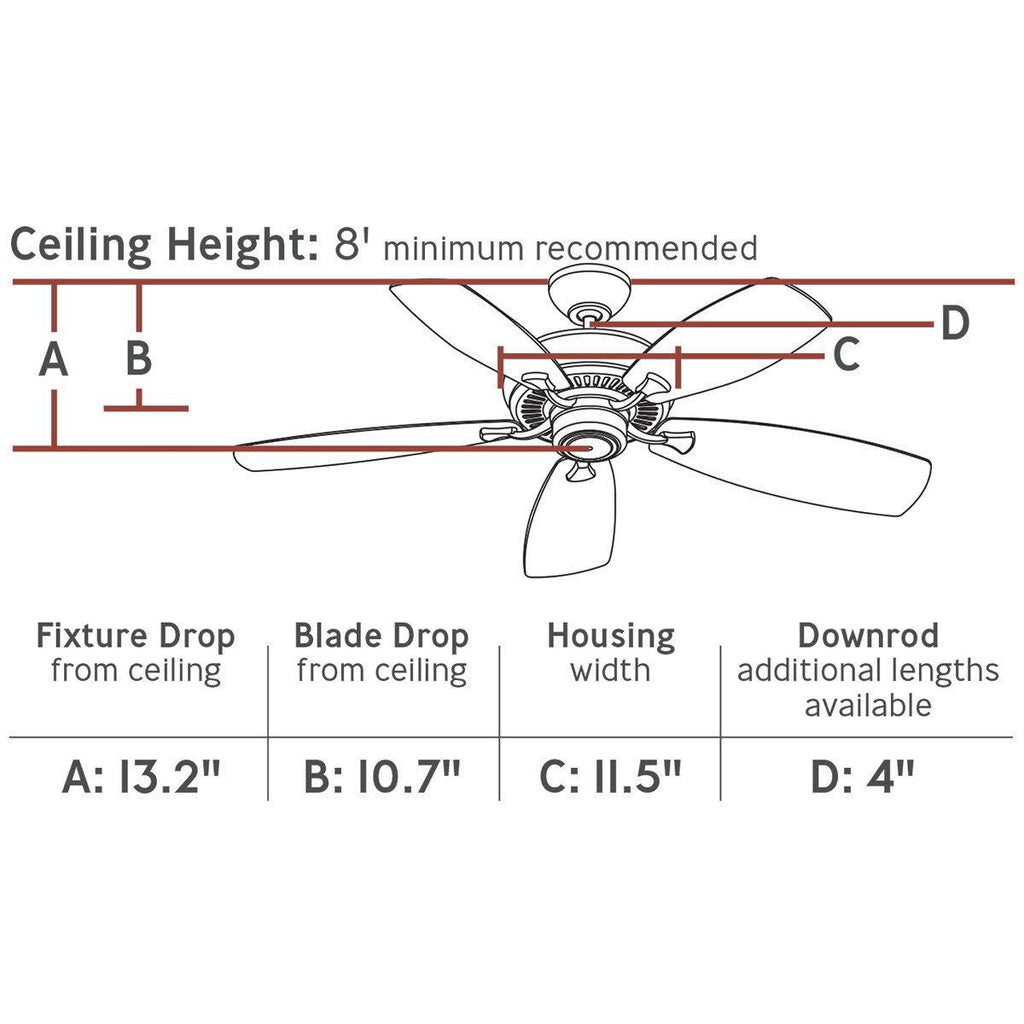 Brushed Steel Ceiling Fan C2253