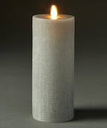 Gray LED Pillar Candle H855