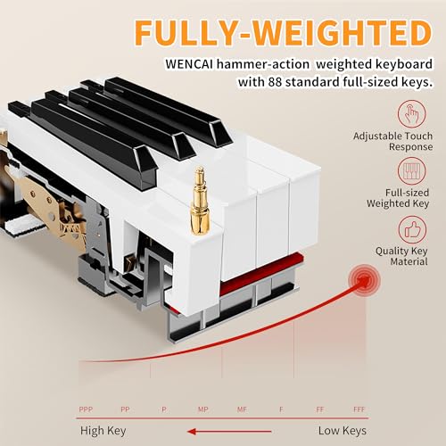 88 Key Fully Weighted Hammer Action Digital Piano with Triple Pedal X344521