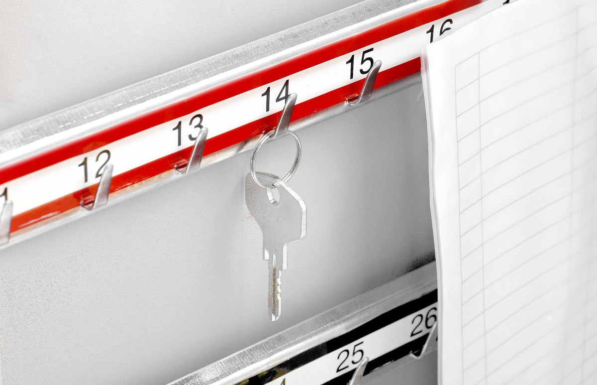 White Storage Cabinet with Combination and Key Lock R1829
