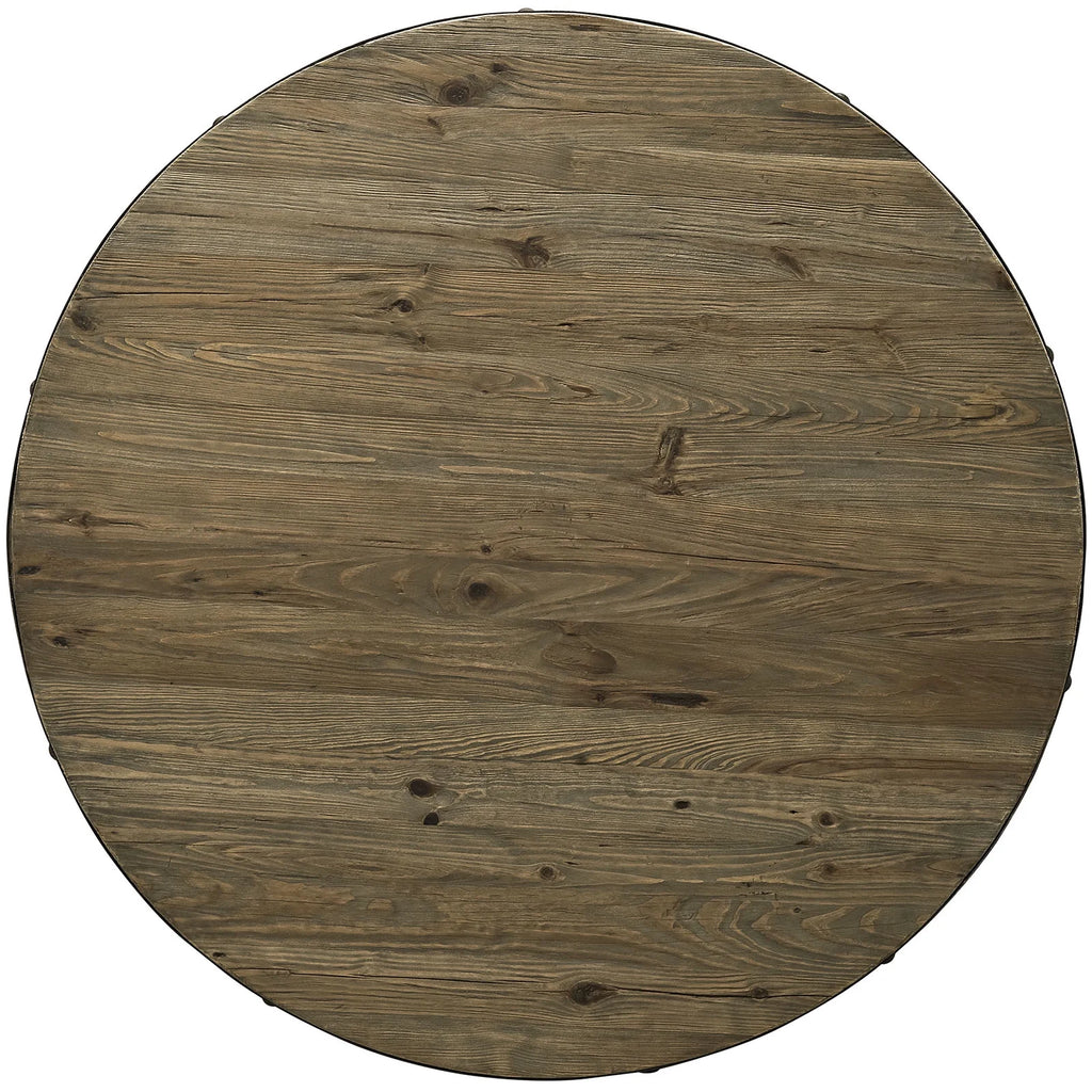 48" Round Wood Top Dining Table O751825