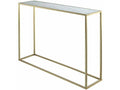 Gold Faux Marble Top Console Table J674242