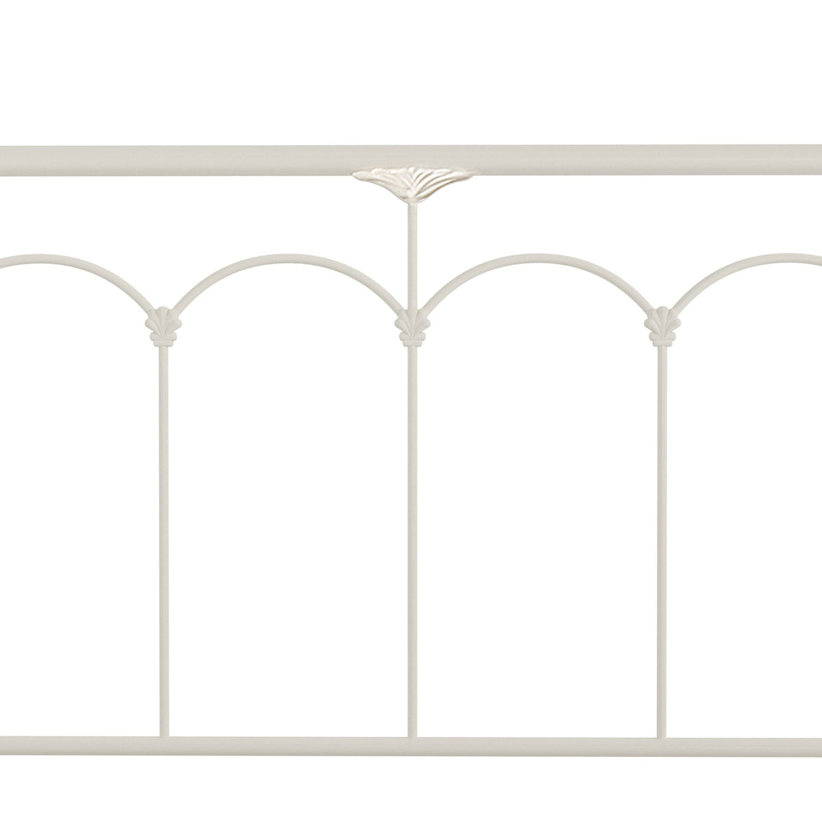 King Soft White Metal Headboard C178998