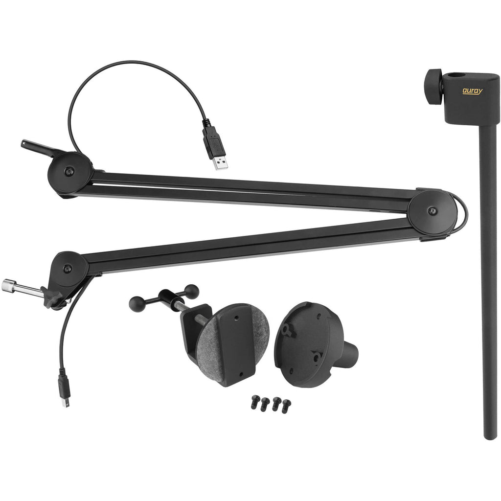 Two-Section Broadcast Arm with Internal Springs and Integrated USB Cable S85223
