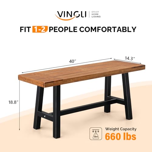 Outdoor Bench with Metal Legs Z6908