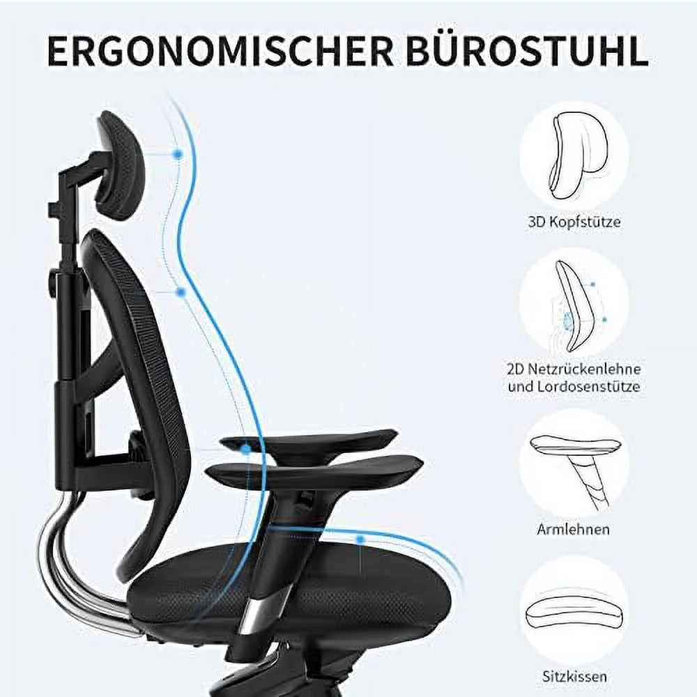 Ergonomic Mesh Office Chair with Lumbar Support H652