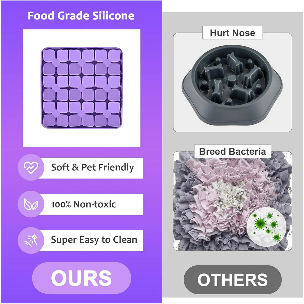 Purple Silicone Snuffle Mat for Dogs I7587