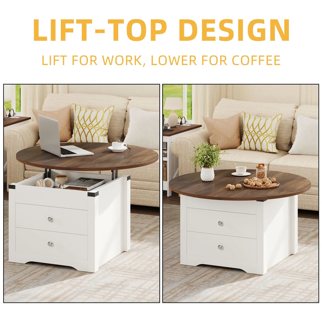 Lift Top Coffee Table with Storage D7034