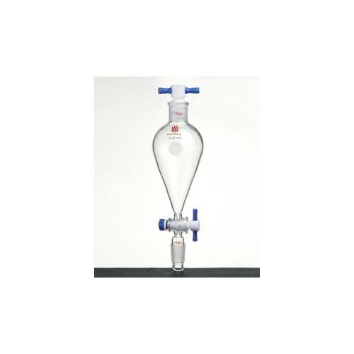 Separatory Funnel, 25mL, 14/20 Joints, Glass Stopper, PTFE Stopcock V3135