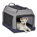 Gray Medium Dog Tent Crate N25656