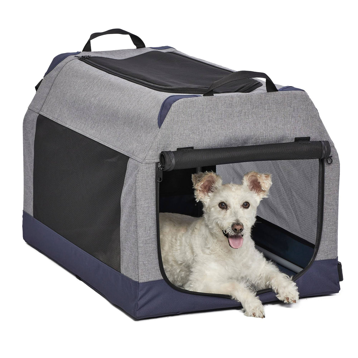 Gray Medium Dog Tent Crate N25656