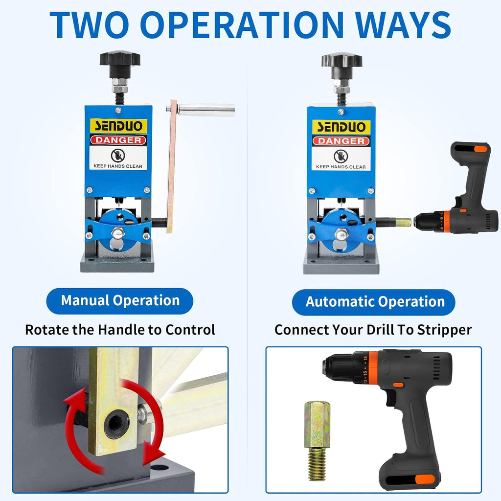 Manual Wire Stripping Machine with Hand Crank E719