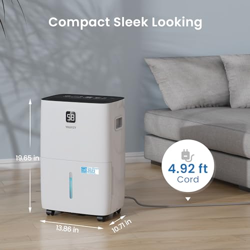 0.48 Gallon Dehumidifier with Auto or Manual Drainage D3928