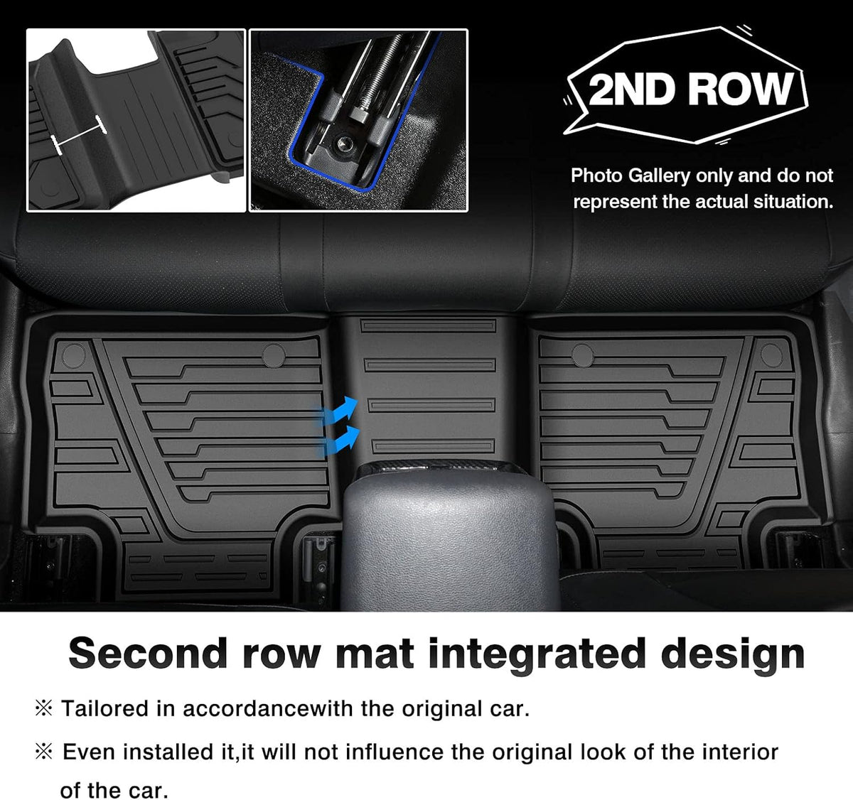 All-Weather Car Floor Mats Full Set TPE T205