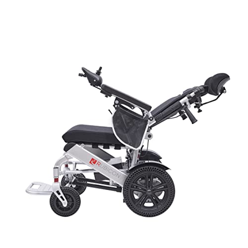 Reclining Foldable Electric Wheelchair with Dual 12AH Lithium Batteries O911