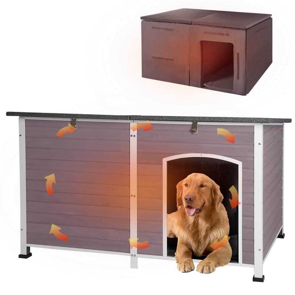 Extra Large Insulated Dog House with Soft Liner Y857715