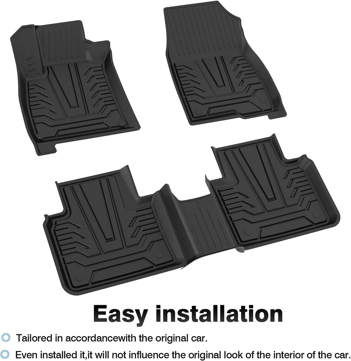 All-Weather Car Floor Mats Full Set TPE T205