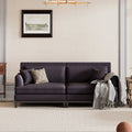 Gray Upholstered Sofa with Wooden Legs N4539