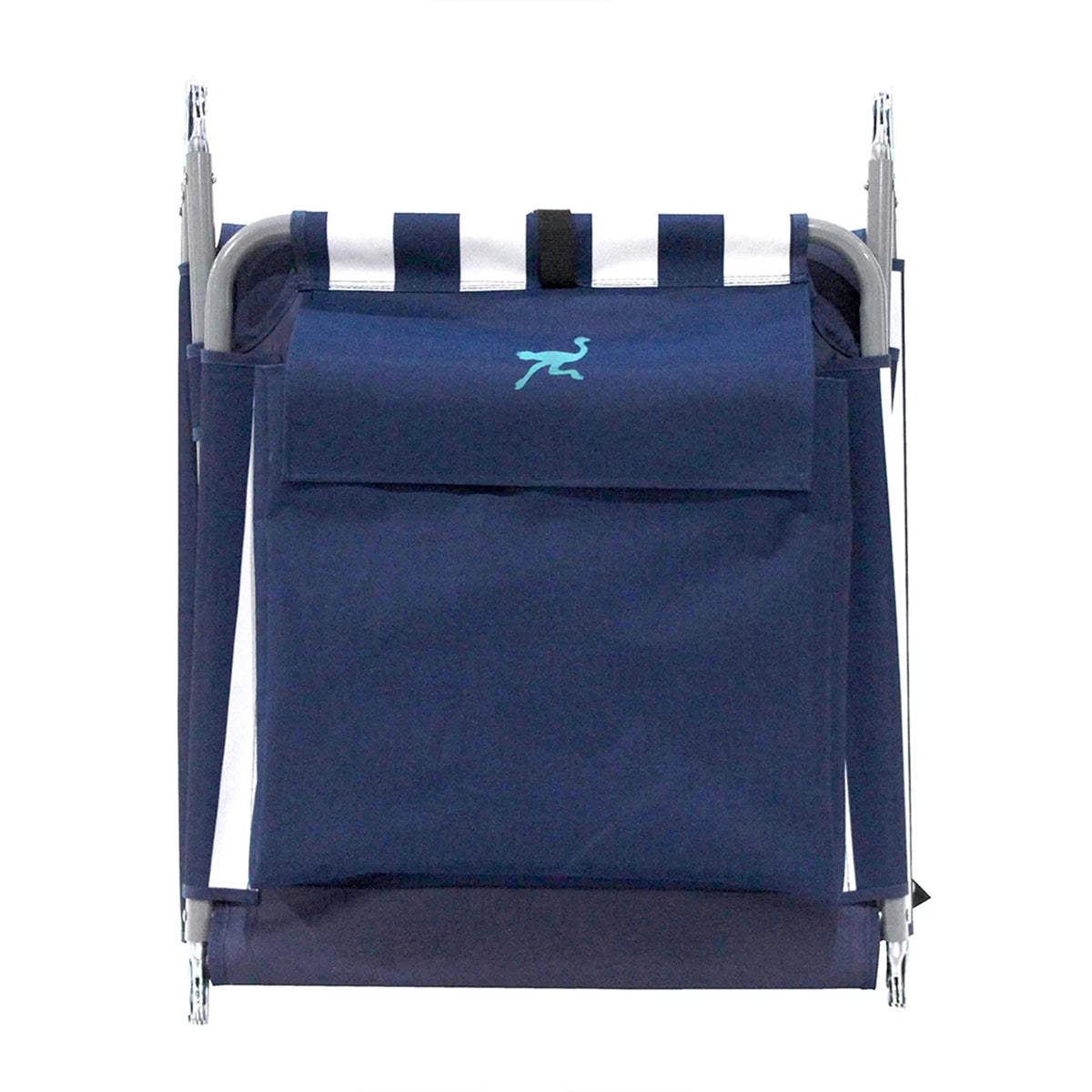 Navy Stripe 2 Pack Chaise Lounge Chair with Storage Bag P624