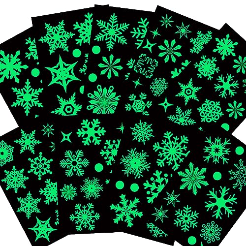 Glow in The Dark Snowflake Window Clings A92683