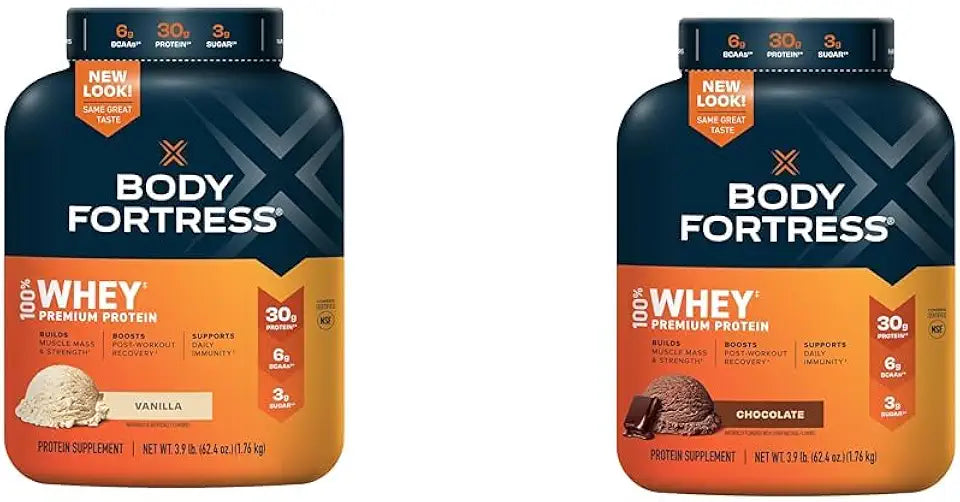 Whey Protein Powder Vanilla & Chocolate 3.9lbs H6037