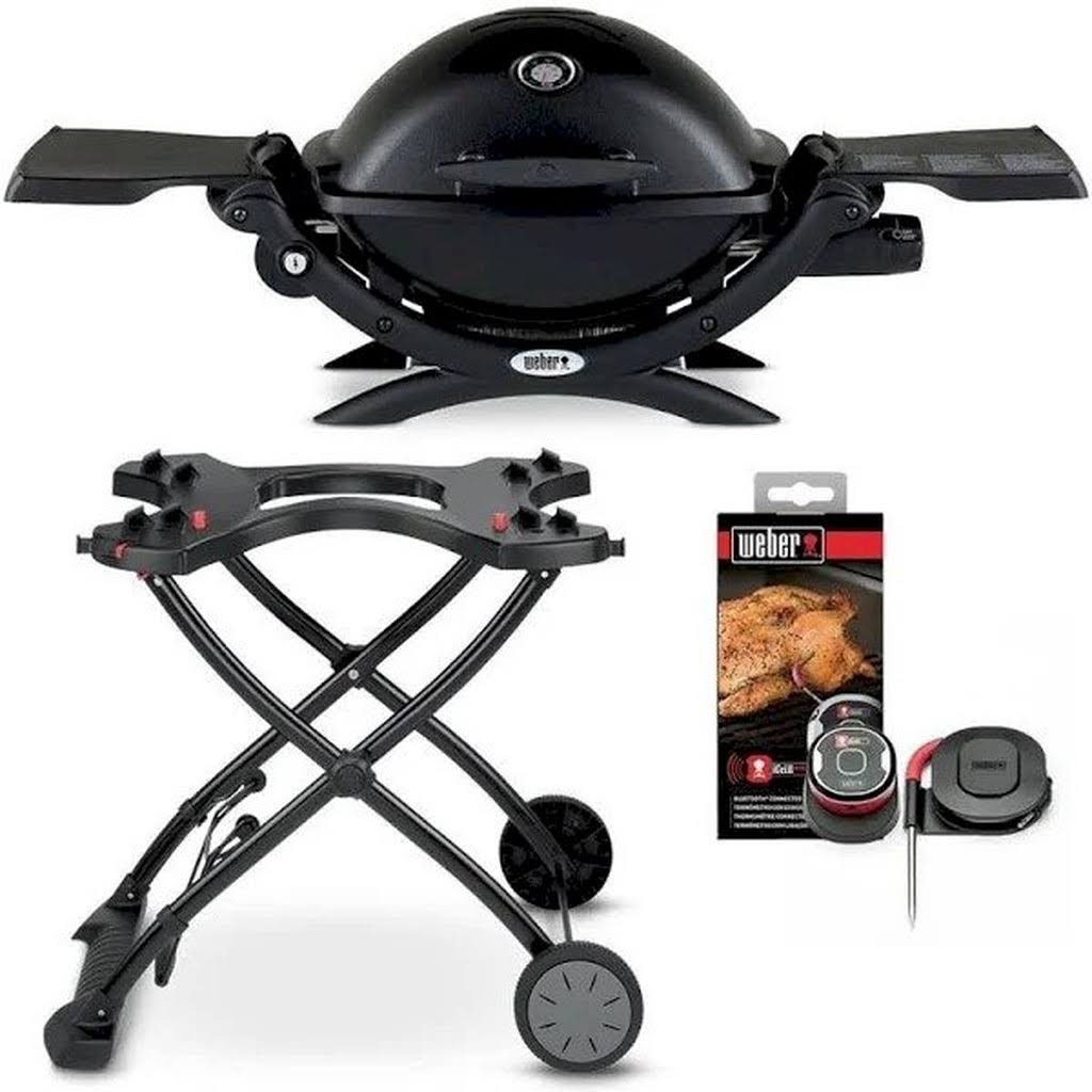 Portable 1-Burner Propane Gas Grill in Black F340