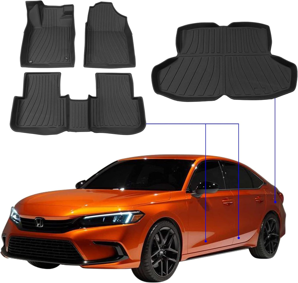Cargo Liner Rear Trunk Mat TPE All-Weather Mats G2535