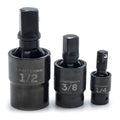 3PC Pinless Impact Universal Joint Adapter Set A8411