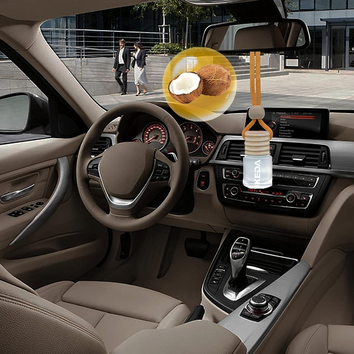 Car Air Fresheners 6-Pcs 4ml Hanging Diffuser Bottles E30089