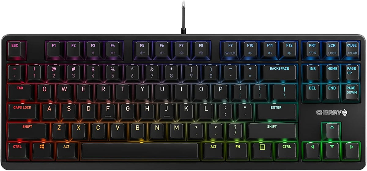 CHERRY MX RGB Mechanical Keyboard with MX Red Silent Key switches U614942