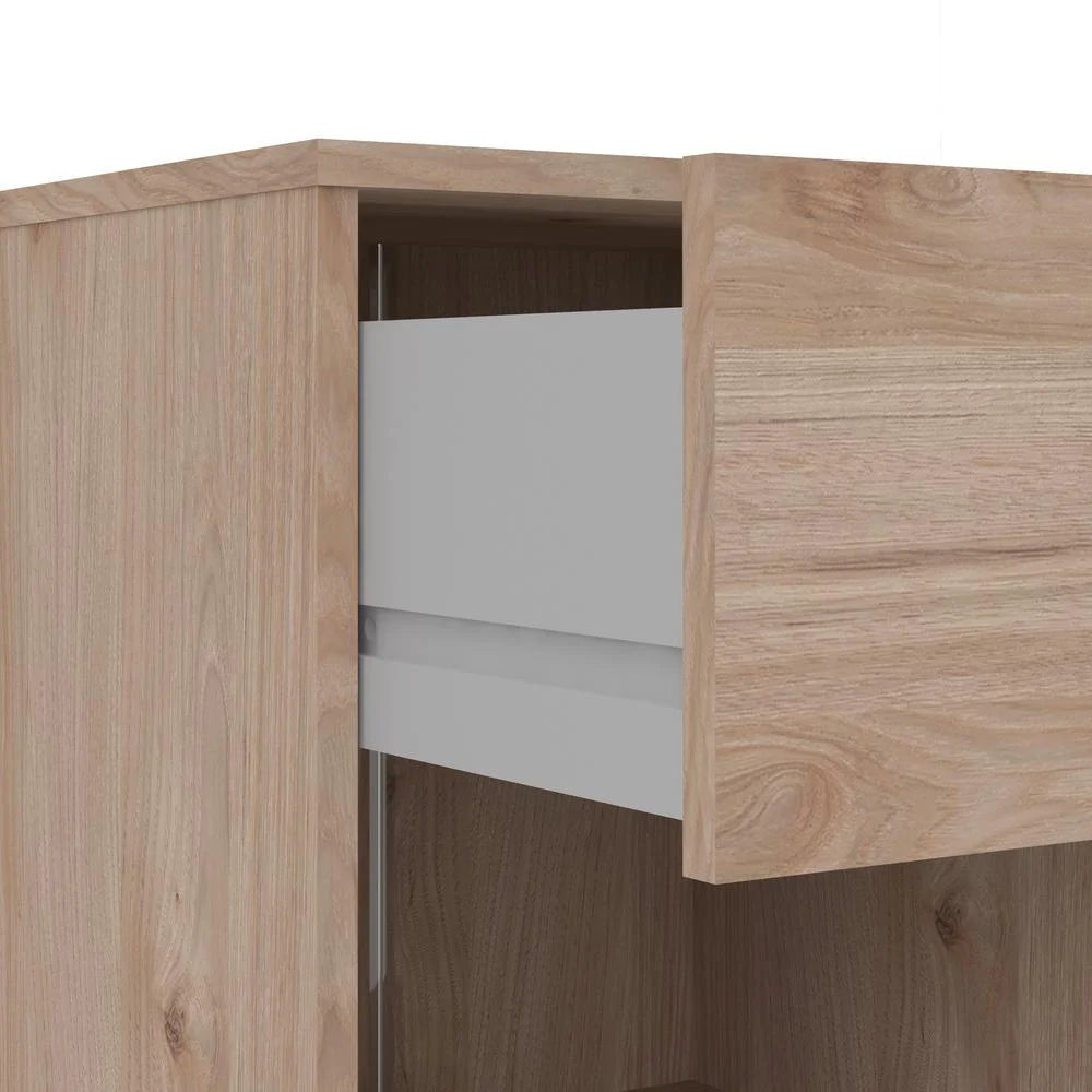 White 1 Drawer Nightstand Q7337