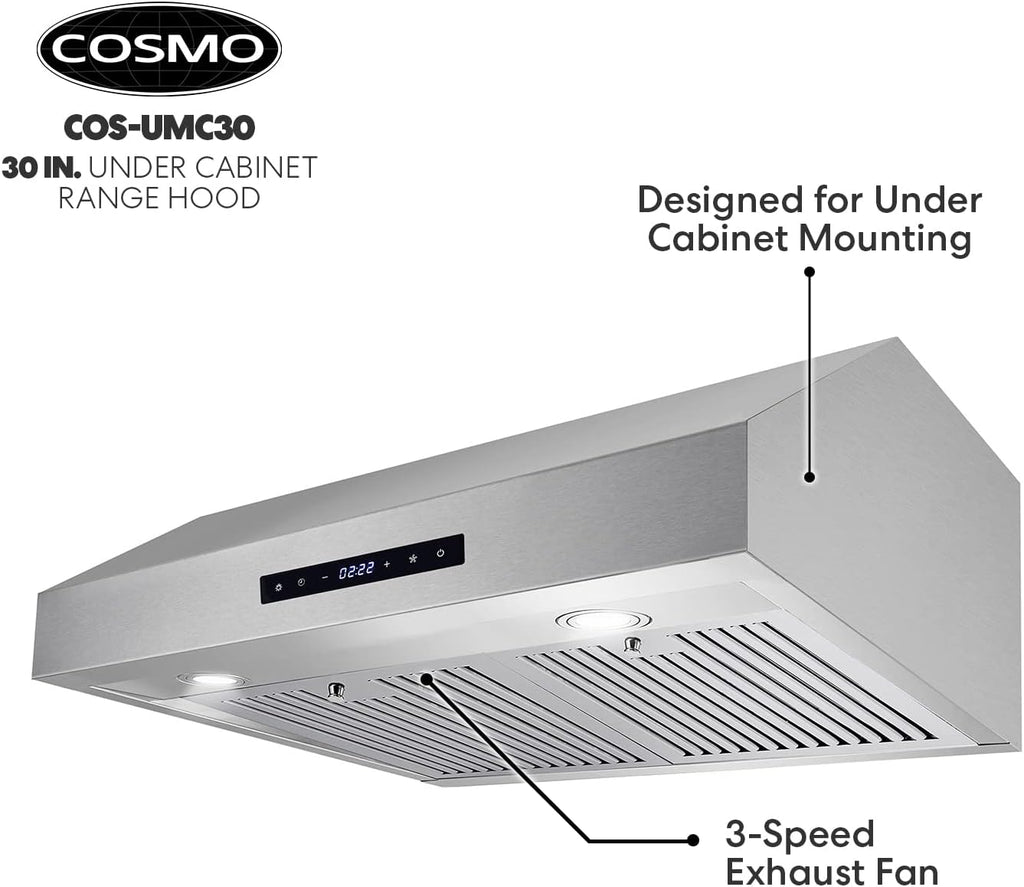 30 inch Stainless Steel Under Cabinet Range Hood M62755