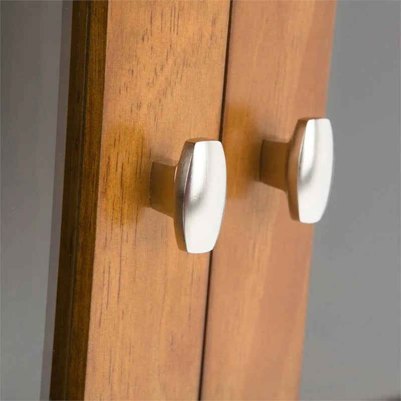 Light Golden Brown Solid Wood Media Cabinet B298