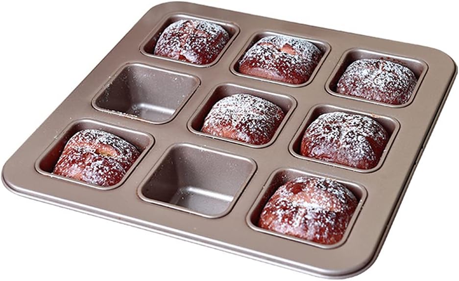Brown Non-stick Stainless Steel Baking Square X673