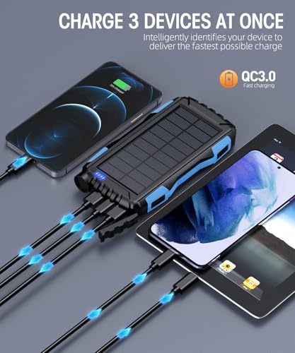 42800mAh Solar Power Bank with Flashlight (Orange) Y89972