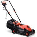 14-Inch Corded Electric Push Lawn Mower with Grass Bag V89294