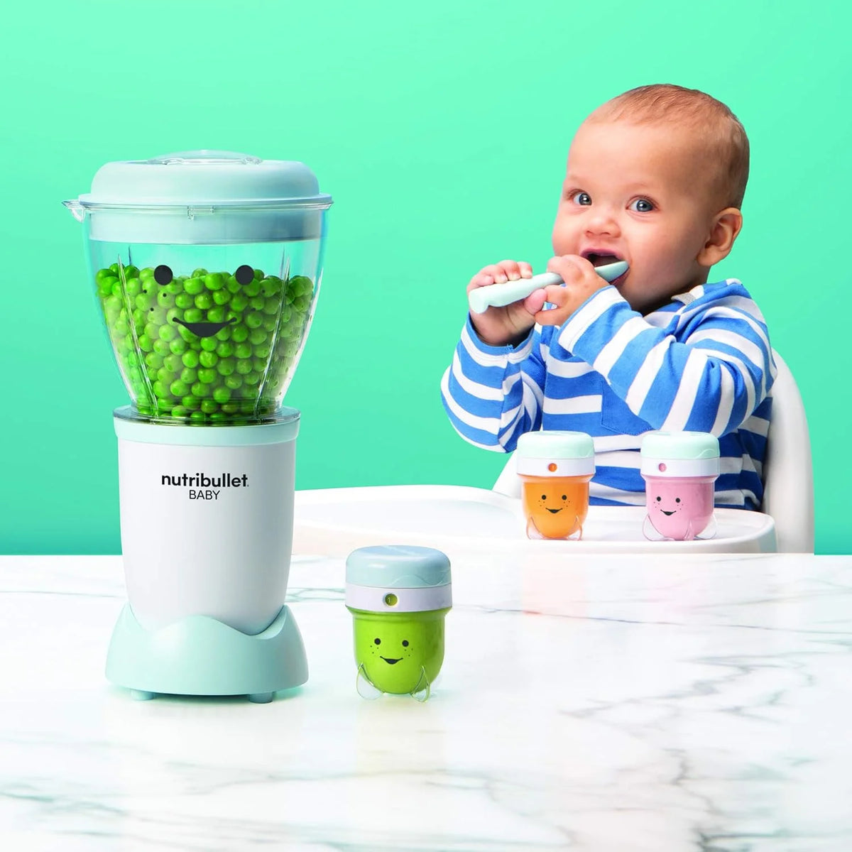 White 32-Oz Baby Food-Making System D17217