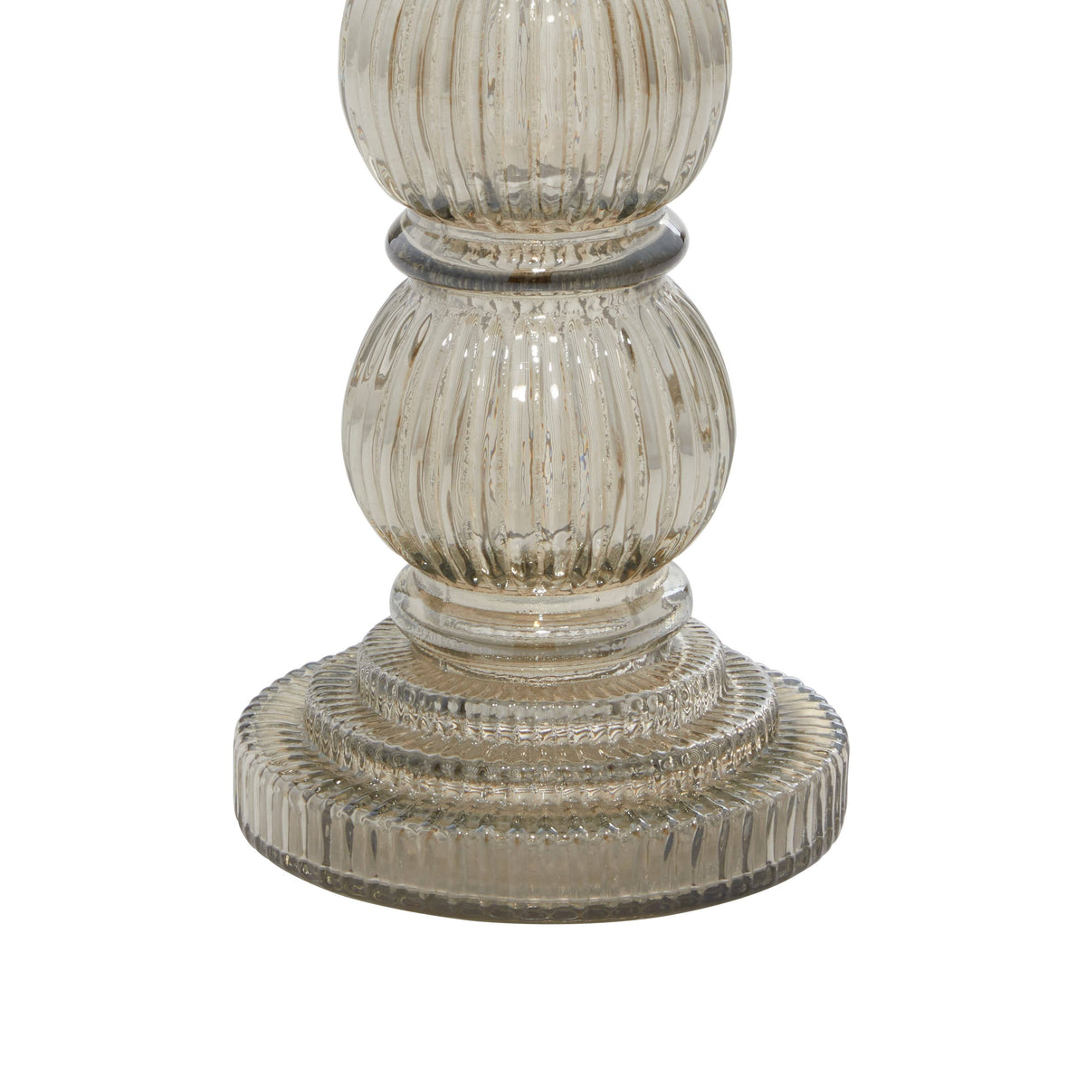 Clear Glass Traditional Candle Holder Set of 3 S388
